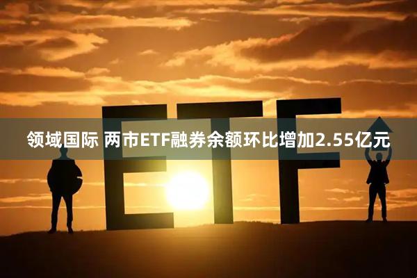 领域国际 两市ETF融券余额环比增加2.55亿元